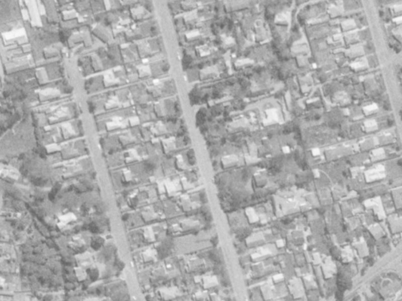 23 Bryndwr Road from the air, 1975-1979