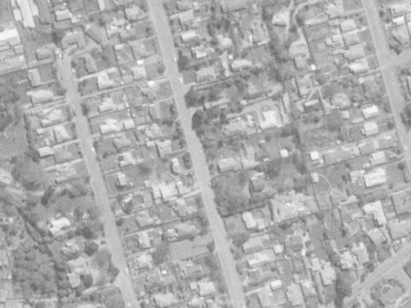 26A Bryndwr Road from the air, 1975-1979