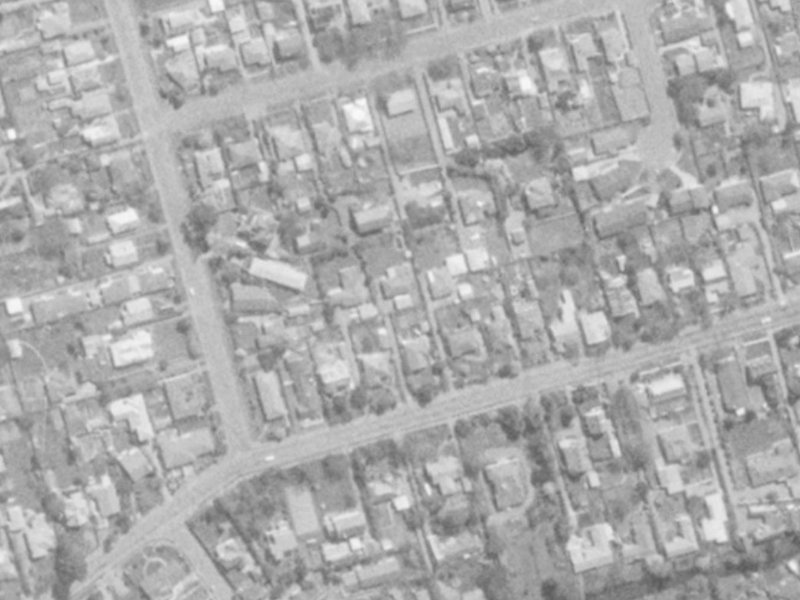 67A Glandovey Road from the air, 1975-1979