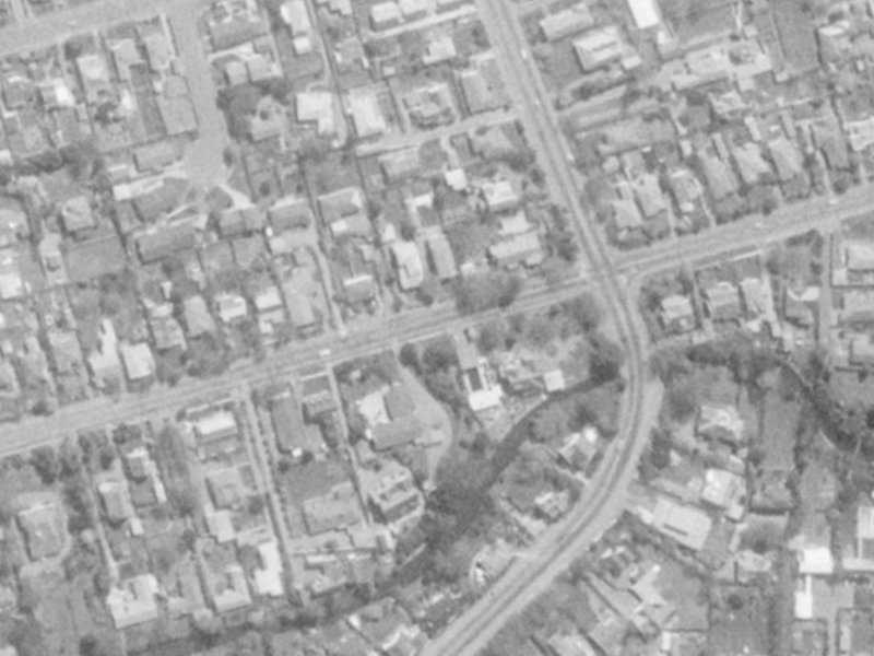 102 Glandovey Road from the air, 1975-1979