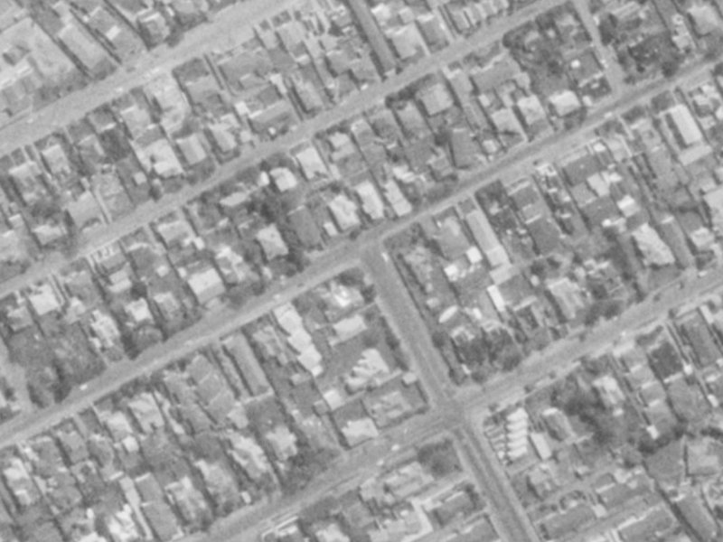 81A Office Road from the air, 1975-1979