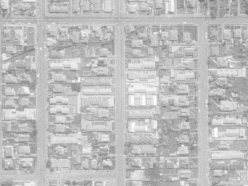 127 Geraldine Street from the air, 1975-1979