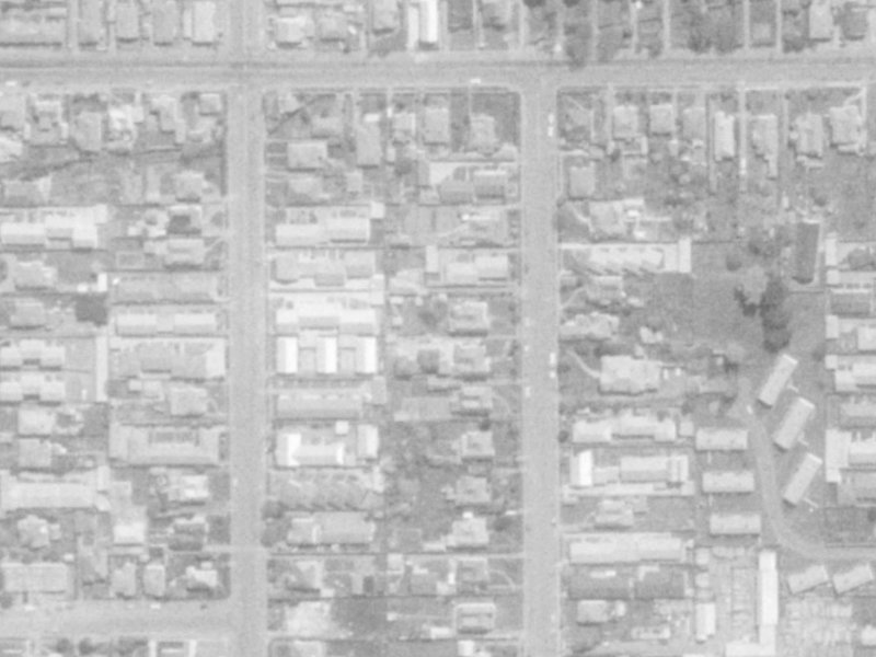 133 Champion Street from the air, 1975-1979