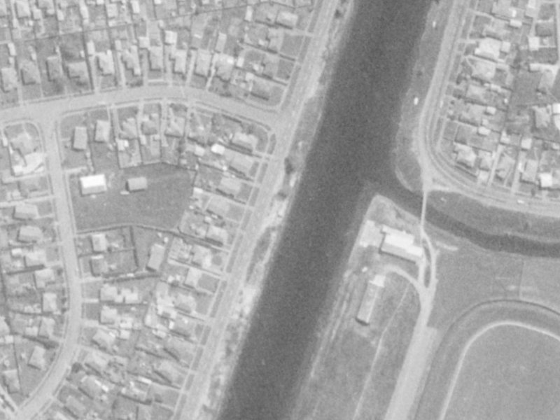 155 Locksley Avenue from the air, 1975-1979