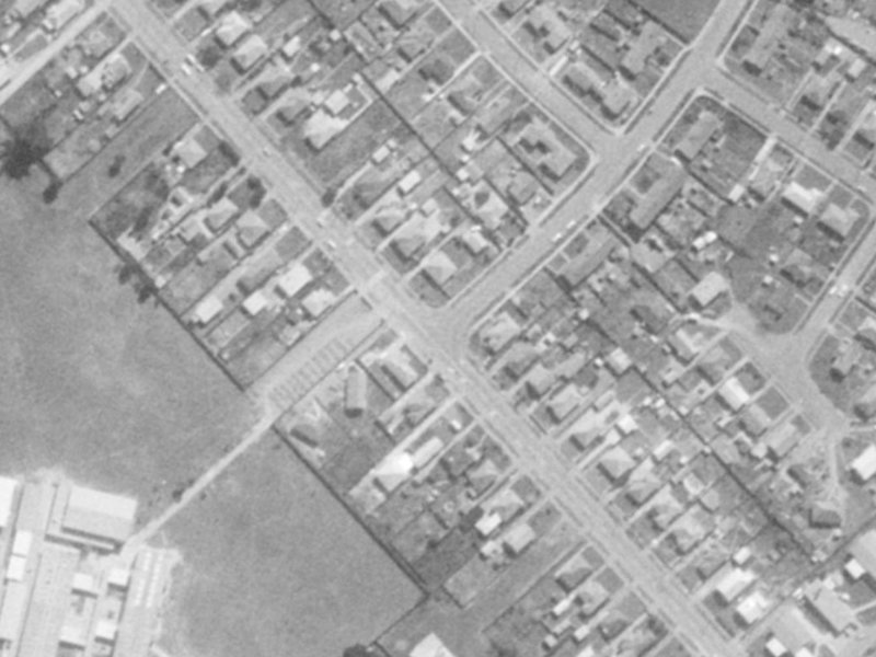 246 Breezes Road from the air, 1975-1979