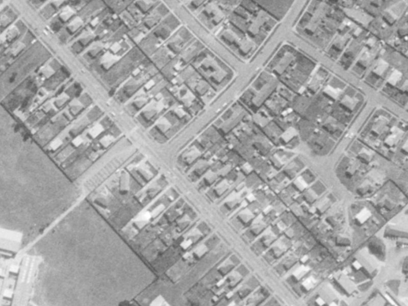 231 Breezes Road from the air, 1975-1979