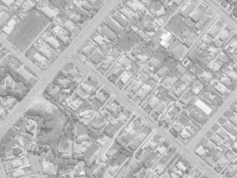 148 Hamilton Avenue from the air, 1975-1979