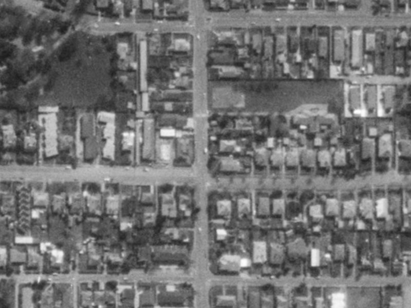 134 Springfield Road from the air, 1975-1979