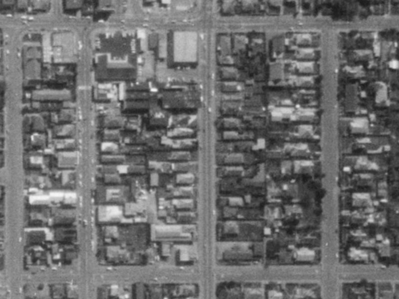 127 Sherborne Street from the air, 1975-1979