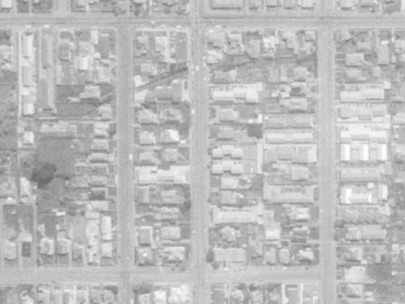 544E Barbadoes Street from the air, 1975-1979