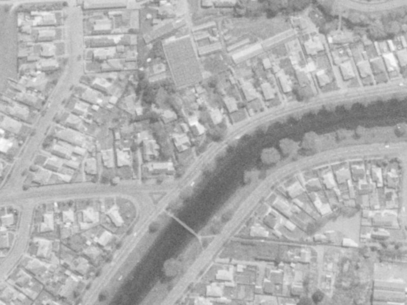 366 River Road from the air, 1975-1979
