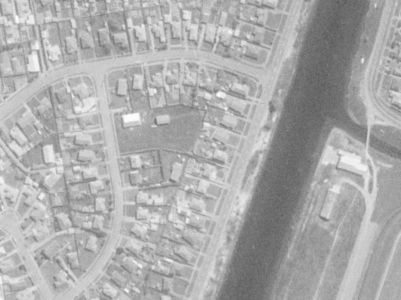 151 Locksley Avenue from the air, 1975-1979