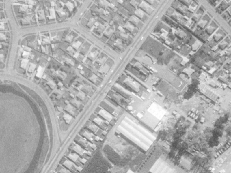 122A Wainoni Road from the air, 1975-1979