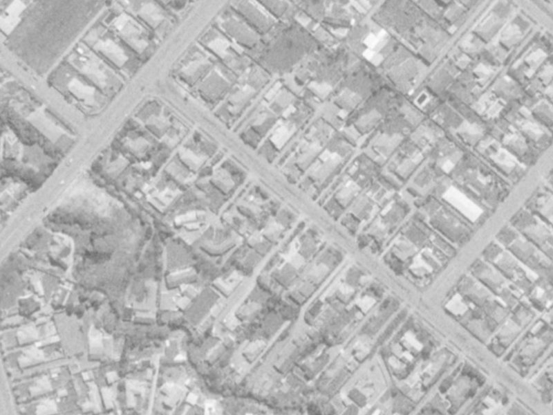 149 Hamilton Avenue from the air, 1975-1979