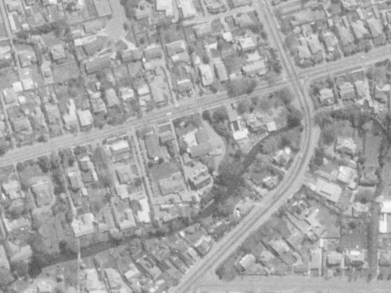 98 Glandovey Road from the air, 1975-1979