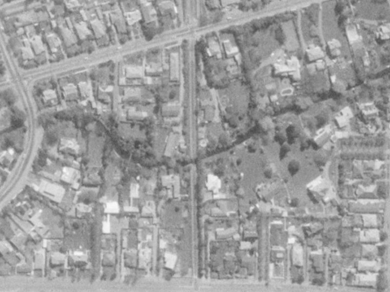 128 Glandovey Road from the air, 1975-1979