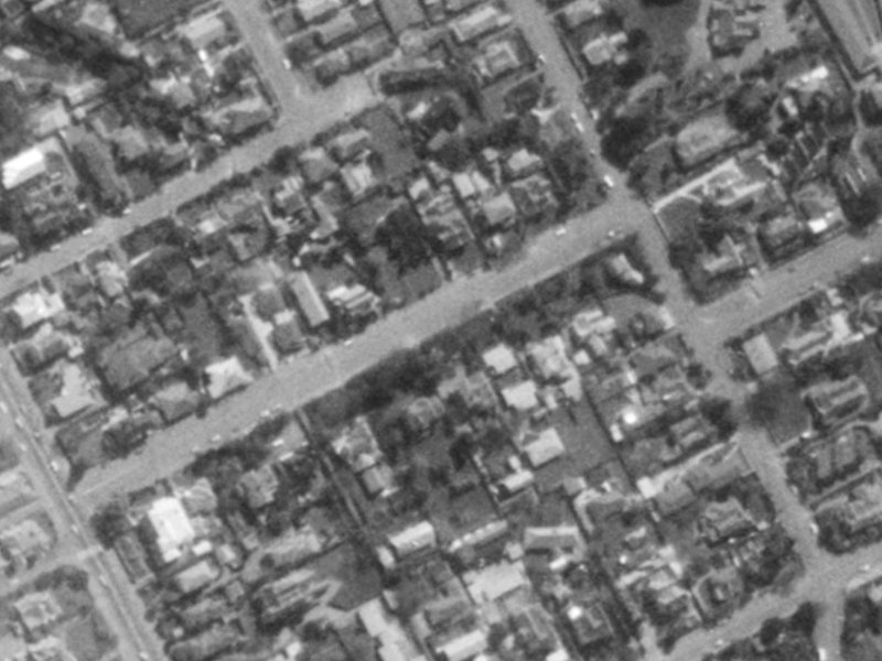 38B Webb Street from the air, 1975-1979