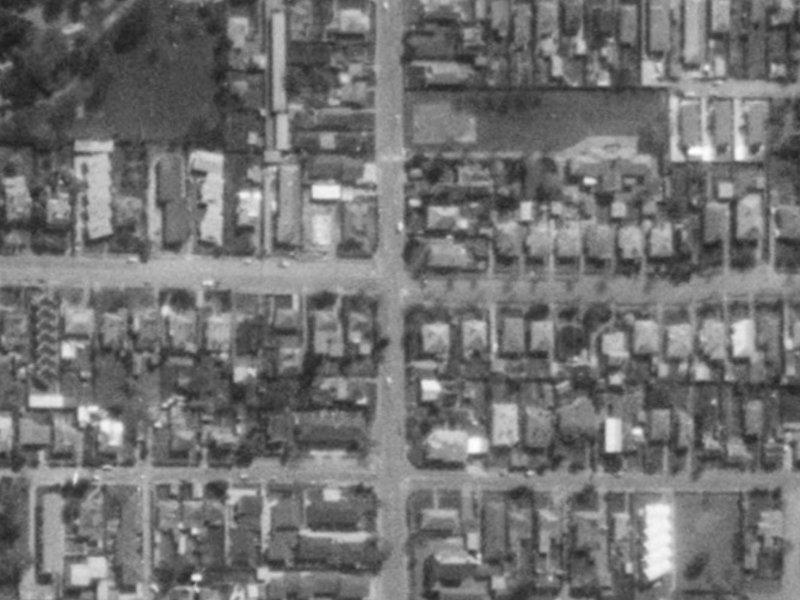 124 Springfield Road from the air, 1975-1979