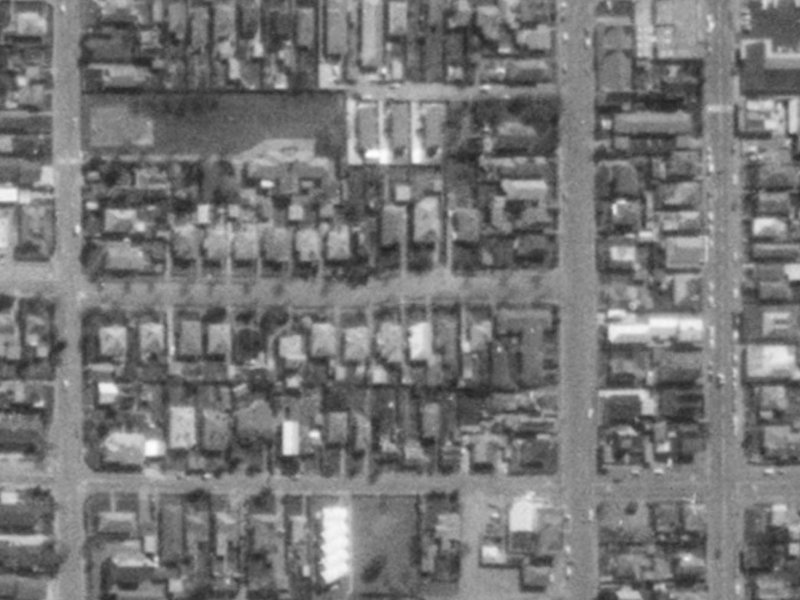 1040A Colombo Street from the air, 1975-1979