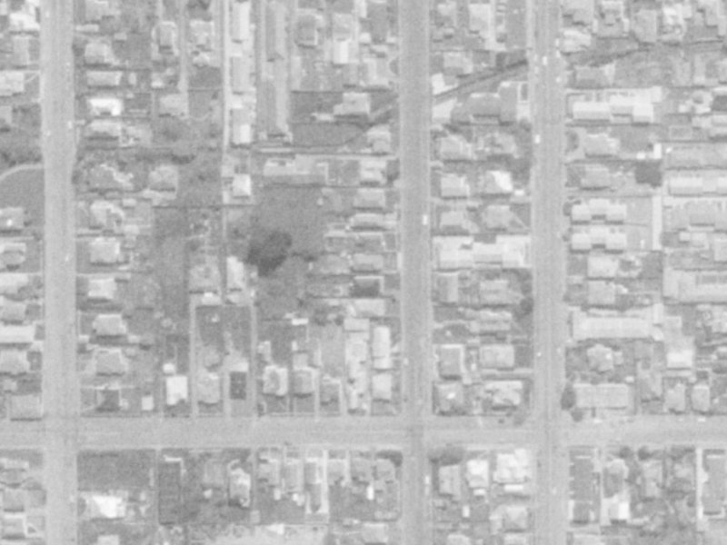 117 Packe Street from the air, 1975-1979