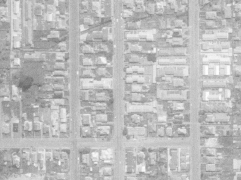 540 Barbadoes Street from the air, 1975-1979