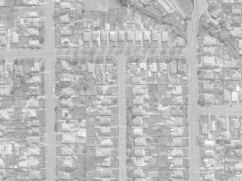 53 Nicholls Street from the air, 1975-1979