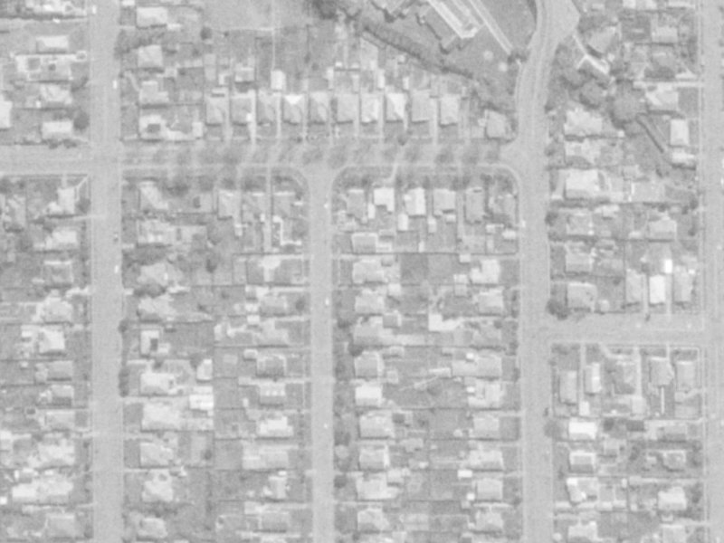 54 Nicholls Street from the air, 1975-1979
