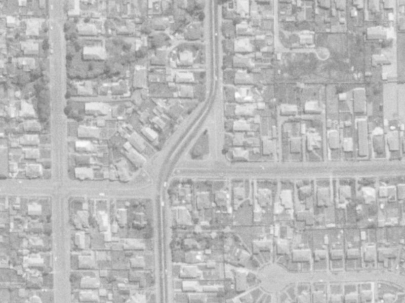 60A North Parade from the air, 1975-1979