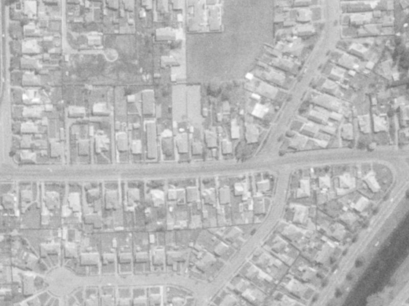 37 Medway Street from the air, 1975-1979