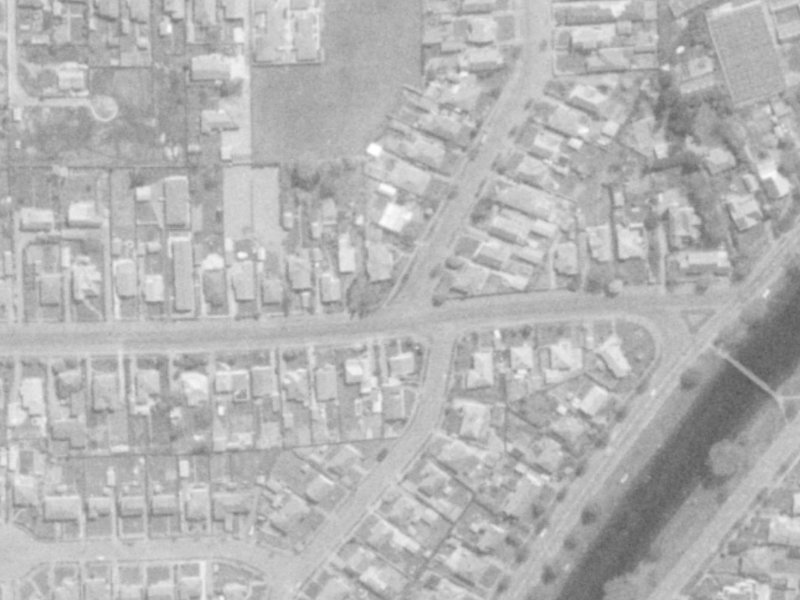 47 Medway Street from the air, 1975-1979