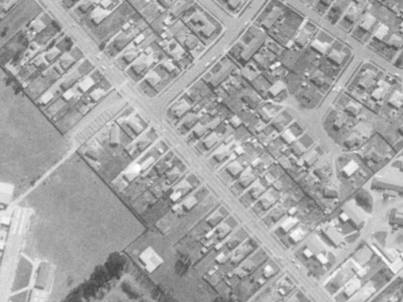 235 Breezes Road from the air, 1975-1979