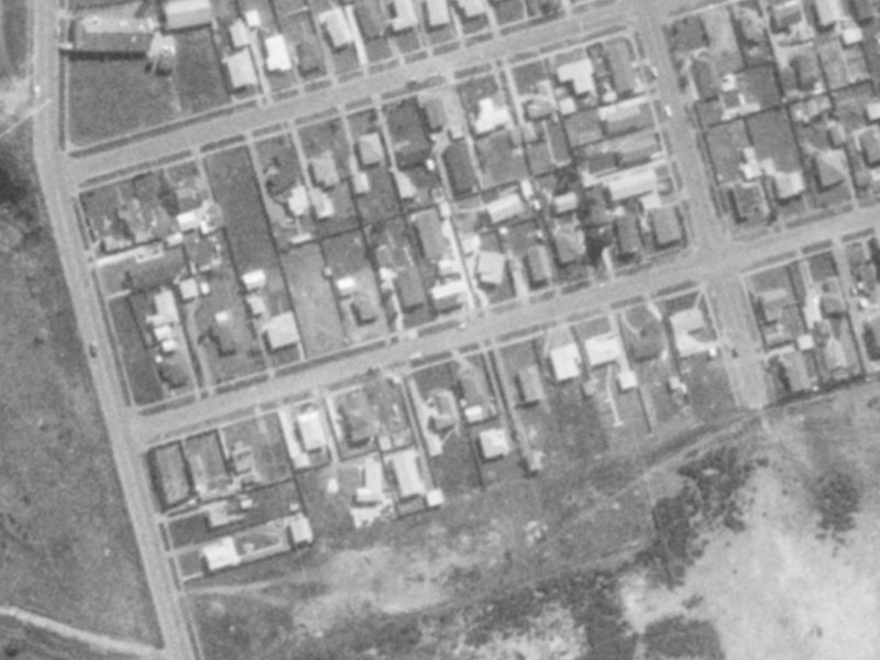 16 Birch Street from the air, 1975-1979