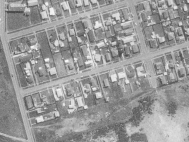 Birch Street from the air, 1975-1979