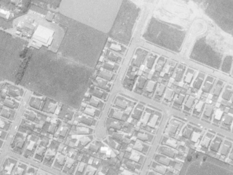 95 Woodbury Street from the air, 1975-1979