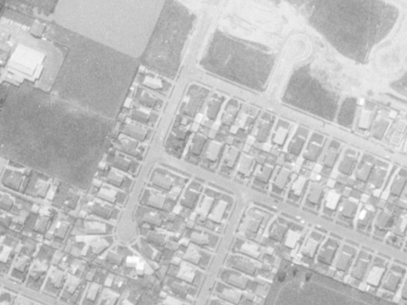 88 Woodbury Street from the air, 1975-1979