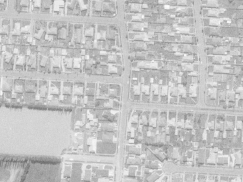 Radbrook Street from the air, 1975-1979