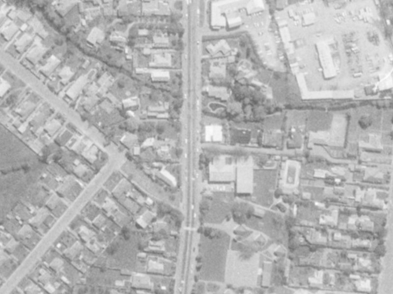 180 Clyde Road from the air, 1975-1979