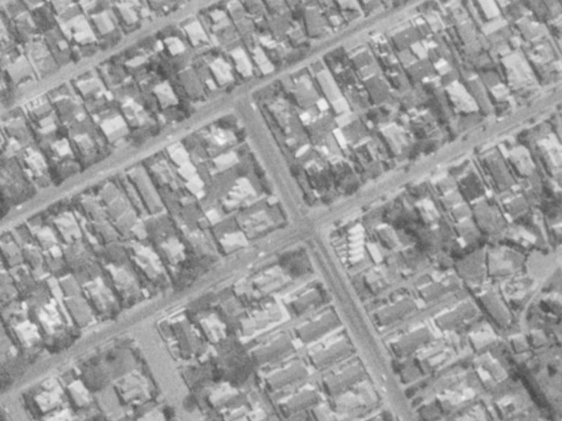 73 Rugby Street from the air, 1975-1979