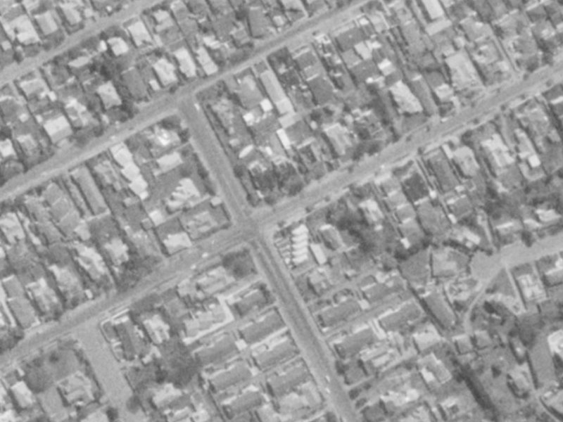 87 Rugby Street from the air, 1975-1979