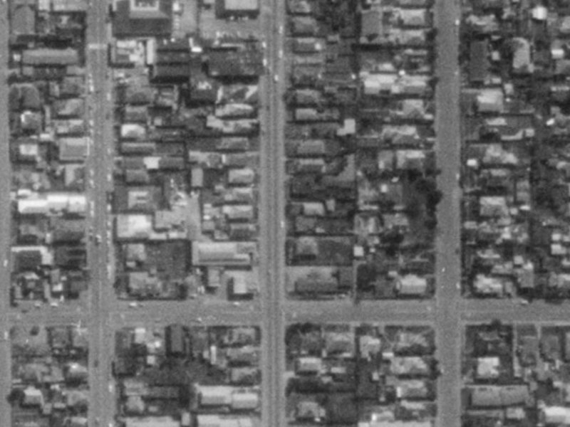 116A Sherborne Street from the air, 1975-1979