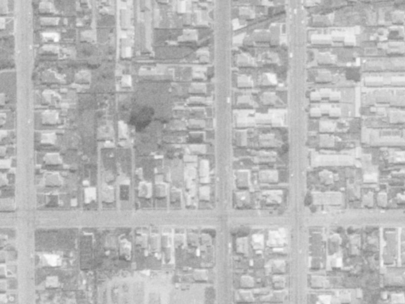 115 Packe Street from the air, 1975-1979