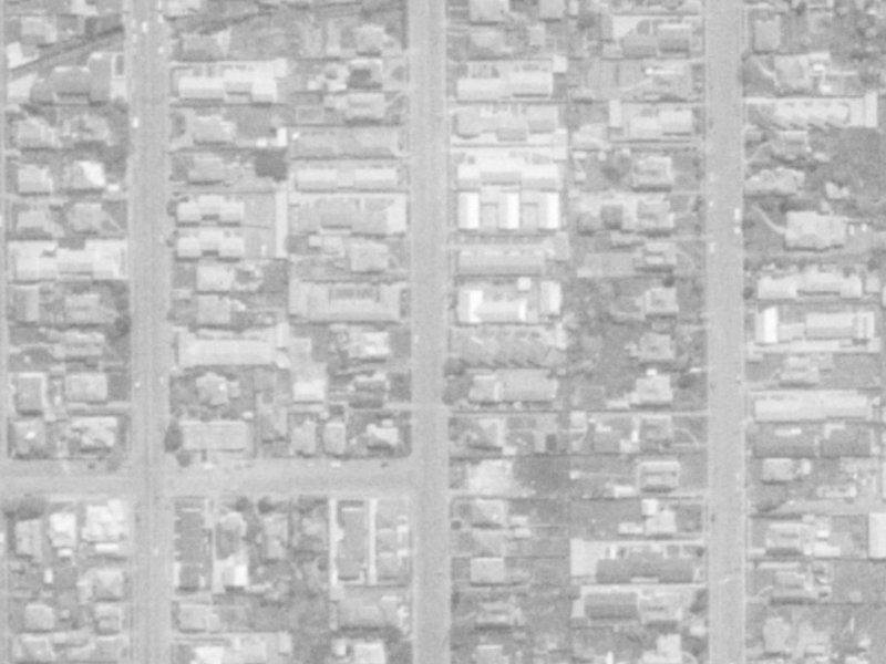 122 Geraldine Street from the air, 1975-1979