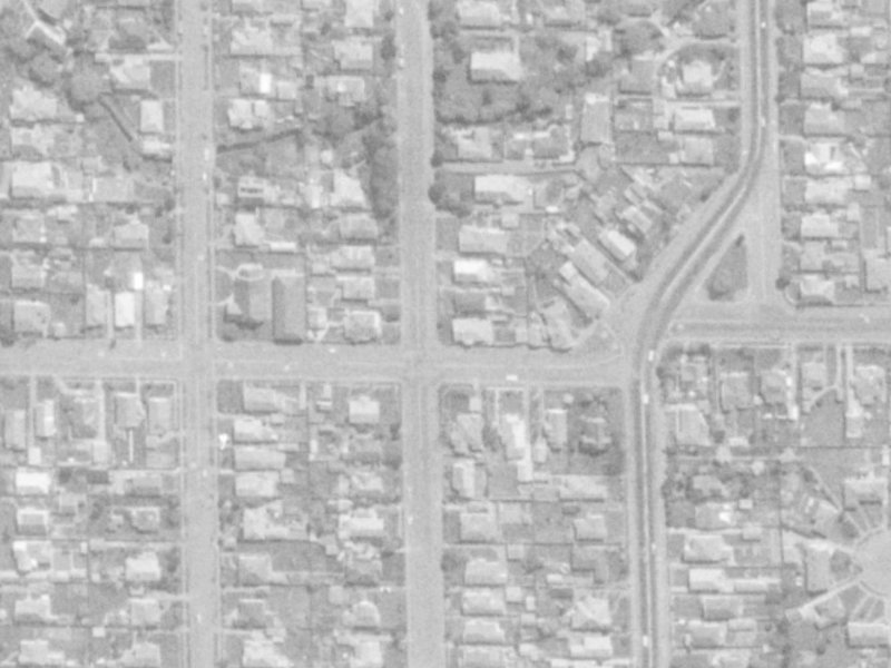 50 Chrystal Street from the air, 1975-1979