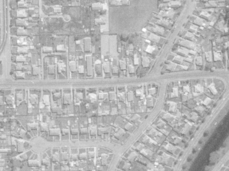 42 Medway Street from the air, 1975-1979