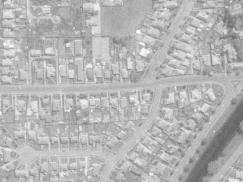 48 Medway Street from the air, 1975-1979