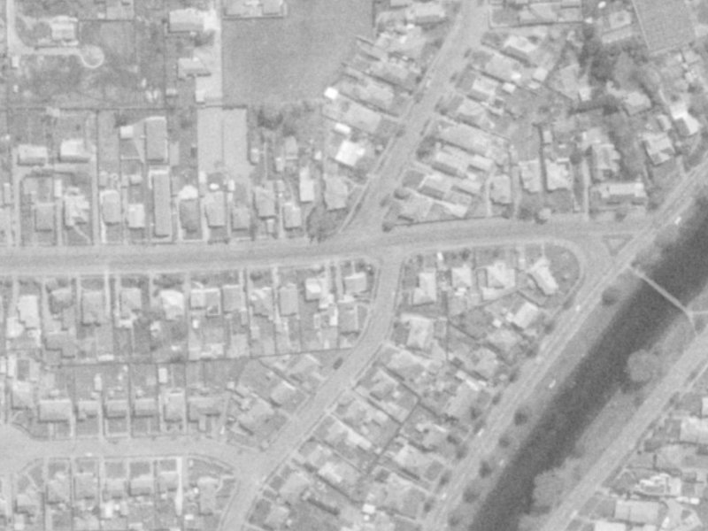 56 Medway Street from the air, 1975-1979