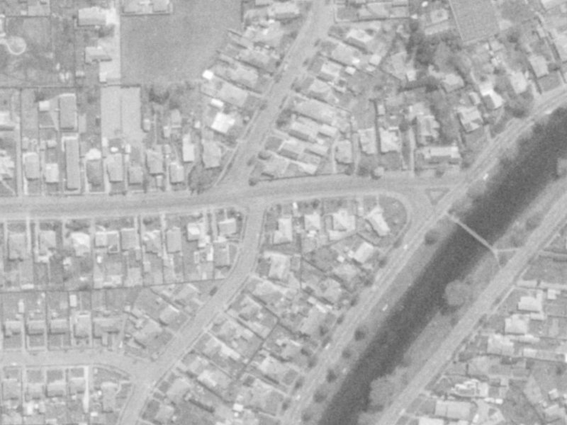 58 Medway Street from the air, 1975-1979