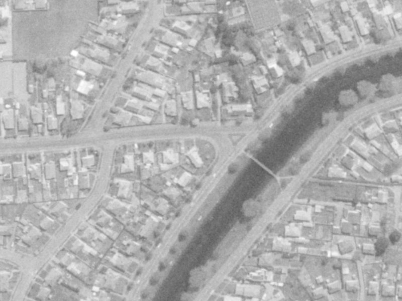 64 Medway Street from the air, 1975-1979