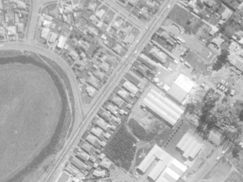 120 Wainoni Road from the air, 1975-1979
