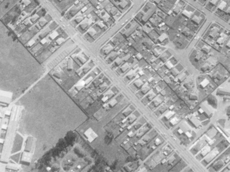 258 Breezes Road from the air, 1975-1979